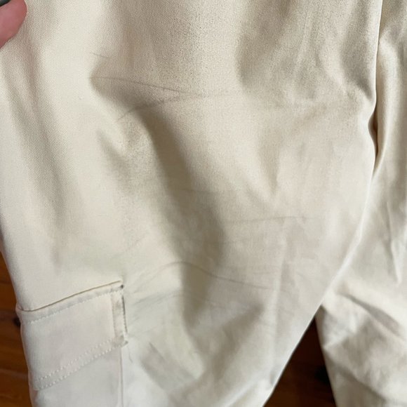 Choosy Cream Cargo Pants Size 4 - Picture 6 of 13